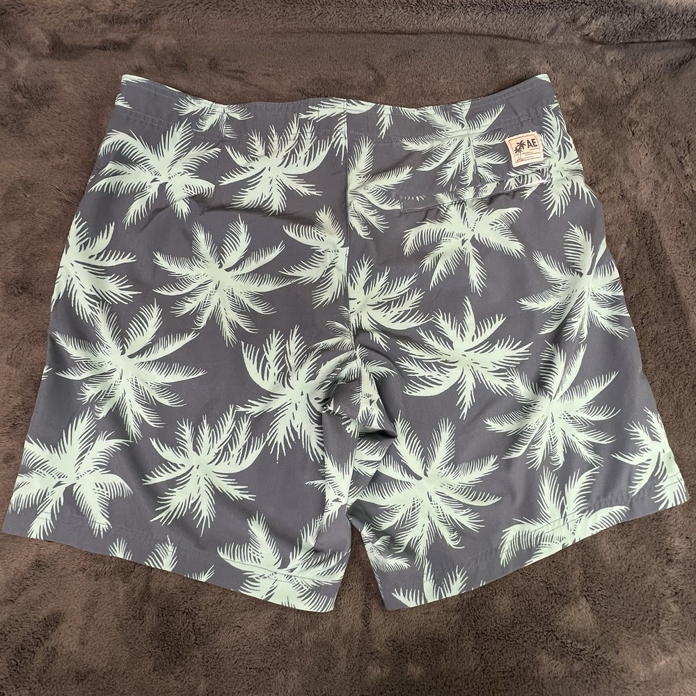 American Eagle Mens Board Shorts Large Palm Tree Tropical Swim Trunks Beach